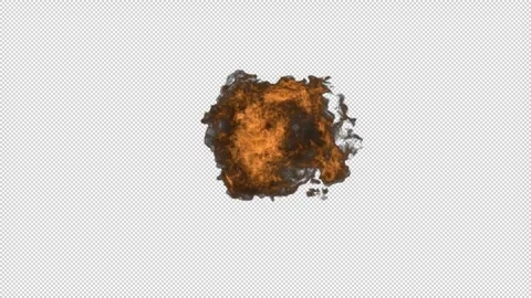 Realistic Fire Flame Element with Intense Burning Flames Vídeos de archivo 345502545