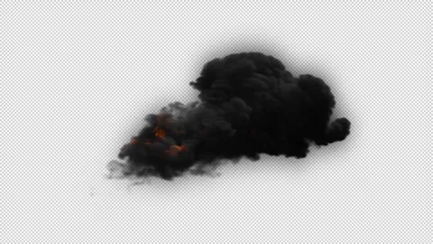 Realistic Fire Flame Element with Intense Burning Flames Видео 345555474