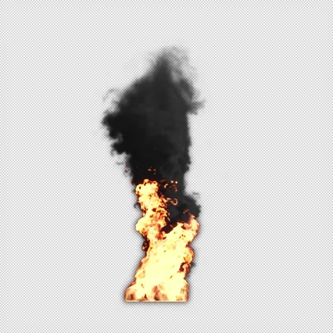 Realistic Fire Flame Element with Intense Burning Flames 库存影片 345555762