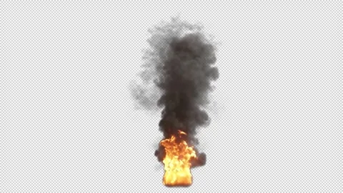 Realistic Fire Flame Element with Intense Burning Flames Видео 345555829