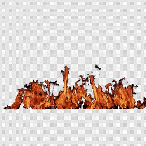 Realistic Fire Flame Element with Intense Burning Flames 库存影片 346176702