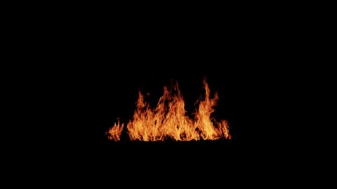 Realistic Fire Flame Element with Intense Burning Flames Stock-Footage 346176944
