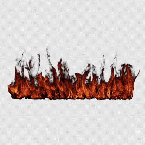 Realistic Fire Flame Element with Intense Burning Flames Stock Footage 346176954