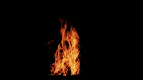 Realistic Fire Flame Element with Intense Burning Flames Stock-Footage 346176972