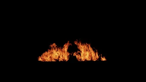 Realistic Fire Flame Element with Intense Burning Flames Видео 346177050