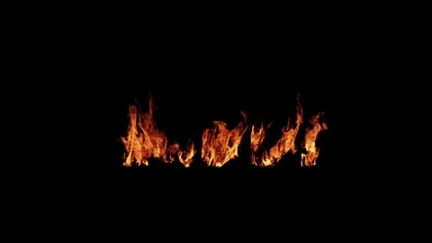 Realistic Fire Flame Element with Intense Burning Flames Видео 346177058
