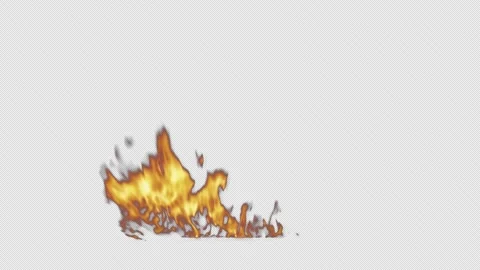 Realistic Fire Flame Element with Intense Burning Flames Видео 346182145