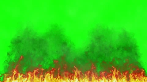 Realistic Fire Flames Burning Isolated on Green Screen Background for Visual 스톡 동영상 339123372