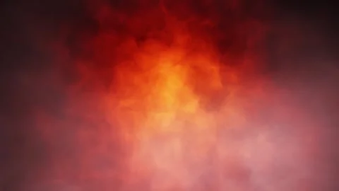 Realistic fire flames with smoke loop animation background Stock Footage 345329461