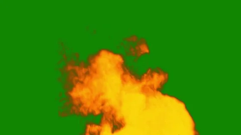 Realistic fire flames with vivid orange and red tones Stock Footage 320326761