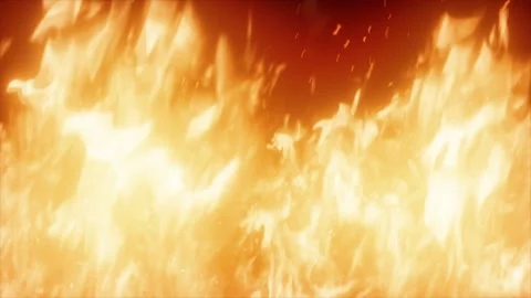 Realistic Fire Loop Animation. Burning Flames. Blazing Fire. Cinematic Fire Video stock 310284936
