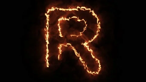 Realistic Fire Text Create flame animati... | Stock Video | Pond5