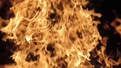 Realistic Fire in Ultra HD Stock Footage 290841942