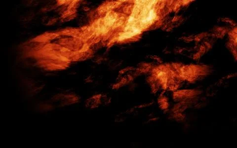 Realistic Fire Video Effect for Backgrounds Digital Rendering Stock Illustration