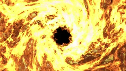 Realistic Fire Vortex Seamless Loop Animation Flame Background Fire Tornado Stock Footage 344917996