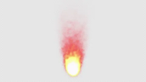 Realistic Fireball Flame Burning 4K Seamless Loop Transparent Alpha Vidéo 333098592