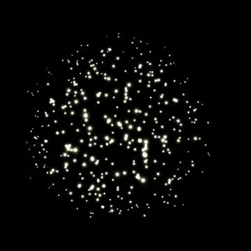 Realistic firecracker exploding, vector white fireworks explosions, festive blur Illustrazione stock