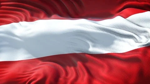 Realistic Flag of Austria Stock Footage 98335677