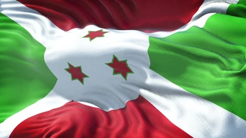 Realistic Flag of Burundi Video stock 98430690