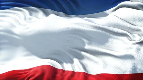 Realistic Flag of Crimea Stock Footage 98733190