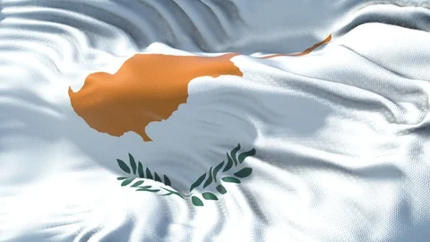 Realistic Flag of Cyprus Stock Footage 98733487