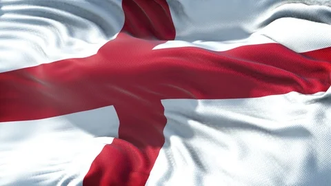 Realistic Flag of England Stock Footage 98895670