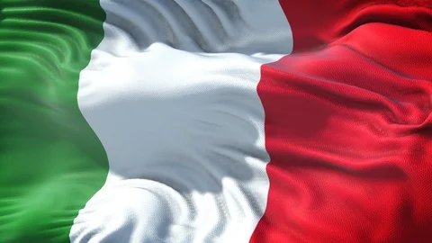 Realistic Flag of Italy Loop Stock Footage 99933975