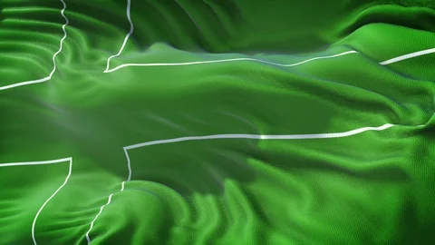 Realistic Flag of Ladonia Loop Stock Footage 99950246