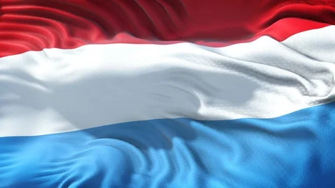 Realistic Flag of Luxembourg Loop Stock-Footage 99951673