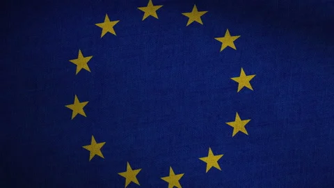 Realistic Flag Seamless Loop - European Union Stock Footage 145687650
