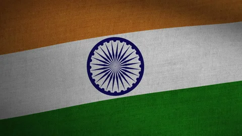 Realistic Flag Seamless Loop - India Stock Footage 145687840