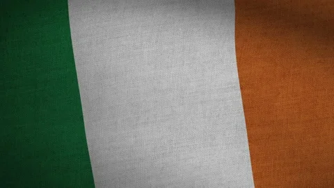 Realistic Flag Seamless Loop - Ireland Stock Footage 145691042