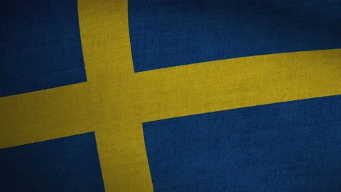 Realistic Flag Seamless Loop - Sweden Stock Footage 145852221