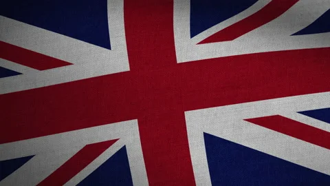 Realistic Flag Seamless Loop - United Kingdom Stock Footage 145852158