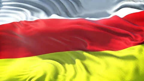 Realistic Flag of South Ossetia Loop 스톡 동영상 102761950