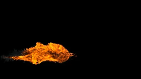 Realistic Flame Thrower Stock Footage