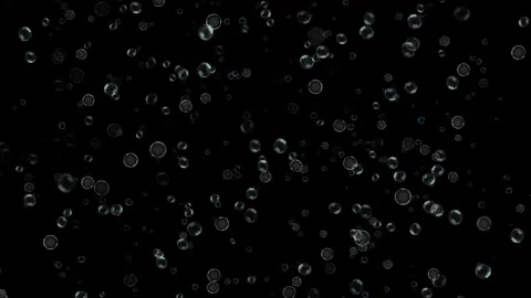 Realistic Floating Iridescent Bubble Overlay on Dark Background Stock Footage 342628521