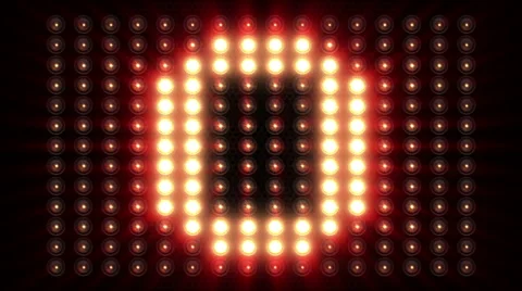 Realistic Floodlights Countdown Stock Footage 46066975