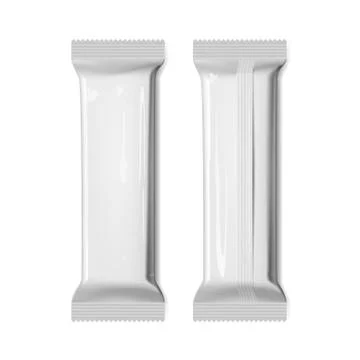 Realistic Flow Pack Top And Side View Illustrazione stock