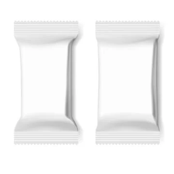 Realistic Flow Pack Top View Stock Illustration