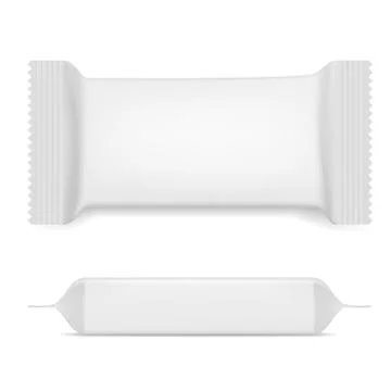 Realistic Flow Pack Top View Stock Illustration