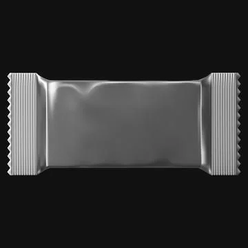 Realistic flow packaging mockup for bars, candies, waffles, vector product Stock Illustration