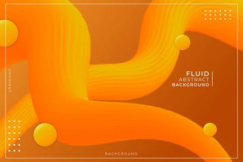 Realistic Fluid Texture Gradient Abstract Background Yellow and Orange with B Stock Illustration