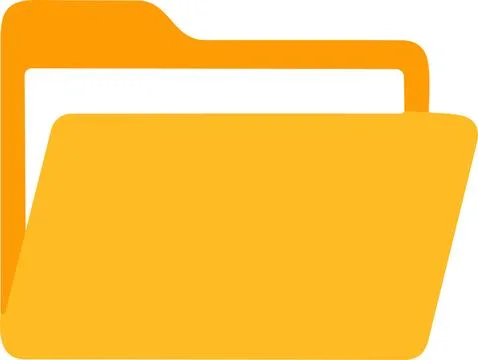 Realistic folder with documents. Folders icon modern simple vector Stock Illustration