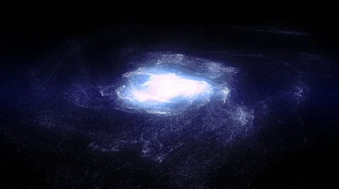 Realistic Formation of Large Galaxy from Star Groups Part 2 of 4 Stock Footage 46457450