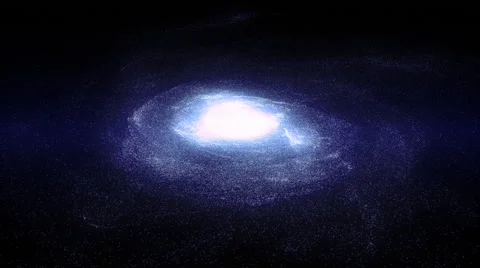 Realistic Formation of Large Galaxy from Star Groups Part 3 of 4 Stock Footage 46491204