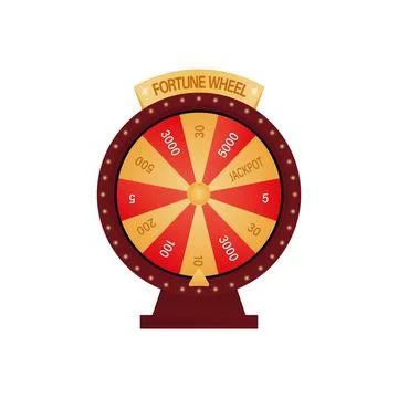 Realistic fortune wheel icon. Vector illustration eps 10 Stock-Illustration