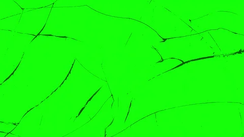Realistic Fracture Pattern for Destruction Scenes - Chroma Key 4K Stock Footage 332109817