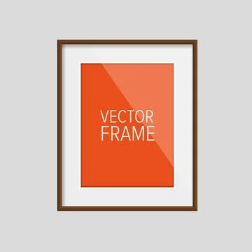 Realistic frame vector Stock Illustration