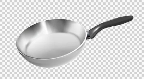 Realistic frying pan. Vector. Stock Illustration
